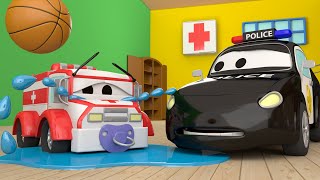 Car Patrol  Baby Ambers MISSING  Car City  Police Cars and fire Trucks for kids [upl. by Larine]