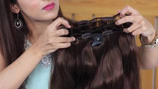 How to Use Hair Extensions  Partial Wig [upl. by Rehpinnej]