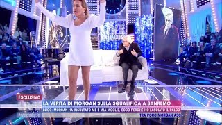 Live non è la dUrso 2020  Vittorio Sgarbi guarda sotto la gonna di Barbara [upl. by Uttica]