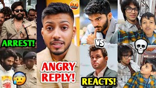 Tech Burner ANGRY REPLY to CONTROVERSY 😡 Allu Arjun ARRESTED Gukesh Vs Magnus Sourav Joshi BB [upl. by Otreblon]