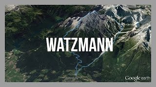 Watzmann Überschreitung Hocheck Mittelspitze Südspitze  GPSTrack [upl. by Ovatsug403]