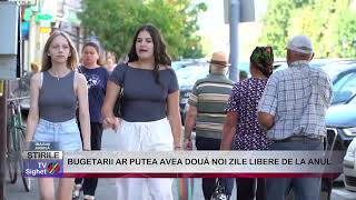 07 BUGETARII AR PUTEA AVEA DOUĂ NOI ZILE LIBERE DE LA ANUL [upl. by Anirb]