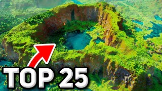 TOP 25 BEST NEW SEEDS For BUILDING In MINECRAFT 121 Bedrock amp Java [upl. by Aitnwahs]