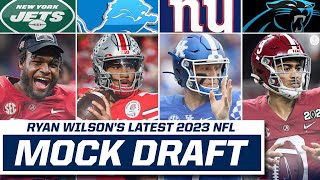 2023 NFL Mock Draft Three QBs Go in Top 10  CBS Sports HQ [upl. by Peterman]