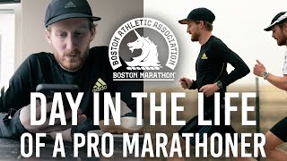 Day in the Life of a Professional Marathoner  Boston Marathon Training [upl. by Kane]