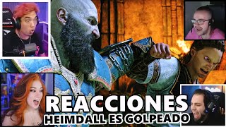 REACCIONES A KRATOS LOGRANDO GOLPEAR A HEIMDALL  God of War Ragnarok [upl. by Icrad888]