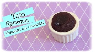 Tuto  Ramequin fondant au chocolat FIMO [upl. by Francis]