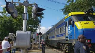 OYSTERFEST FESTIVAL 2017  LIRR WESTBOUND TRAIN LEAVING OYSTER BAY LONG ISLAND STATION [upl. by Ada]