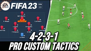 FIFA 23 BEST META 4231 CUSTOM TACTICS  Best Custom Tactics Post Patch [upl. by Wurster]