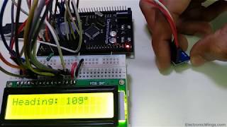 HMC5883L triple axis magnetometer interfacing with LPC2148 [upl. by Eudo]