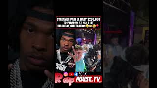 Streamer pays around 200k to have Lil Baby perform at his b day celebration 🤑💵 [upl. by Aicina]