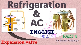 Refrigeration PART 4a Expansion valve  ENGLISH [upl. by Nnyleitak]