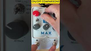 UAFX Max Dual Compressor Guitar Pedal OnOff guitarpedals [upl. by Snashall]