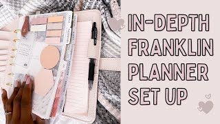 InDepth Franklin Planner Setup [upl. by Ellehsal336]