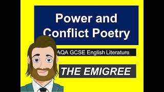 AQA English Literature Poetry Revision  The Emigree by Carol Rumens [upl. by Amari]