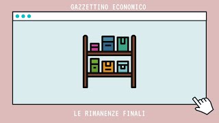 Le rimanenze finali ed iniziali Economia Aziendale [upl. by Wellesley]