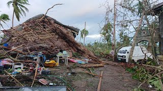 Typhoon OdetteRai December 16 2021Ubay Bohol 1125 am [upl. by Suirauqed]