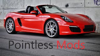 Porsche 981 Boxster Cayman  Pointless Mods [upl. by Holihs]