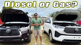 2023 Innova Zenix Non Hybrid VS Innova E Diesel  Full Walk Around Comparison [upl. by Andrel]