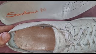 Santoni shoes how to spot original How to avoid fake Santoni sneakers [upl. by Richella]