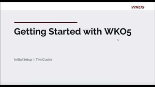 Getting Started with WKO5 [upl. by Hulen]