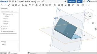 Making a Sheet Metal Sign in Onshape amp Export Files [upl. by Gian728]