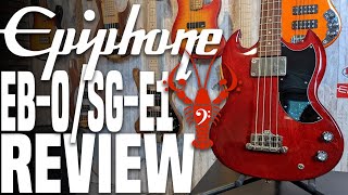 Epiphone EB0SGE1 Review  Neck Diving Into a Puddle of Mud  LowEndLobster Review [upl. by Kayley]