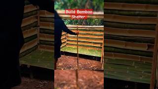 3 Day Build the most beautiful bamboo shelter buildshelter buildhouse bamboo viralvideo viral [upl. by Sargent]