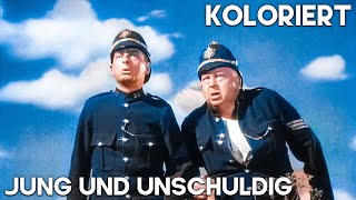 Jung und unschuldig  KOLORIERT  Hitchcock Film  Krimi  Deutsch [upl. by Gnemgnok]