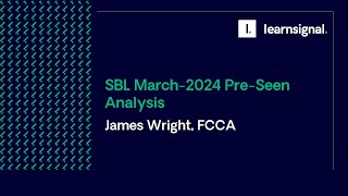 ACCA SBL Preseen  Atheltic Transcentral  Mar 2024 Sitting acca accaexams accatips [upl. by Soalokin]