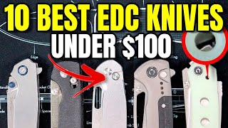 10 BEST EDC Pocket Knives Under 100 [upl. by Palermo]