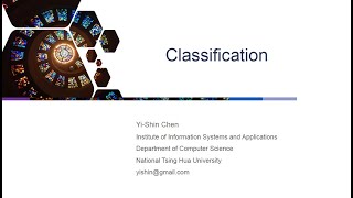 ISA5810 Session 3  Classification Part I [upl. by Tima]