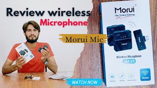 Wireless microphone review  Wireless mic for iphone Android amp C Type  Morui Mic  Razi Skater [upl. by Enoed236]