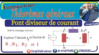 Pont diviseur de courant exercice1 [upl. by Irv817]