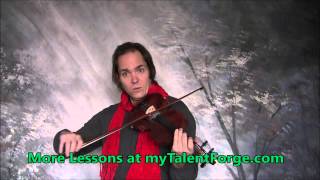 Greensleeves What Child is This Violin Lesson [upl. by Gerius58]