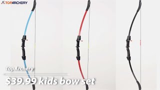 45quot Kids Bow and Arrow Set archery archer arrow childrengift [upl. by Annoyt882]