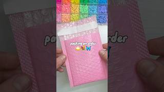 Packing an order⭐️⭐️🫶🏻 packopening diy bracelet handmade tutorial order preppy shorts [upl. by Malory173]