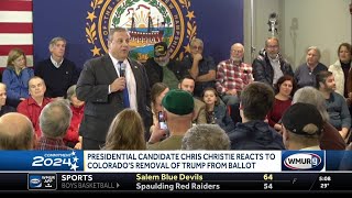 Chris Christie reacts to news of Colorados removal of Trump from ballot [upl. by Osyth]