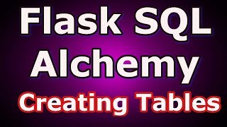 1 Flask SQLAlchemy Connection And Creating Tables In Mysql [upl. by Melak]