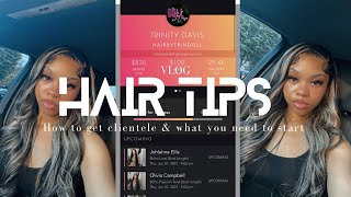 Hairstylist tips How to gain clientele grow your business and what you need to start [upl. by Sallyanne819]