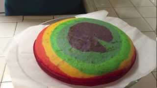 How to make rainbow cake [upl. by Aleron255]