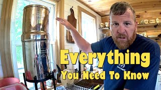 The Berkey Water Filter Turning Rain Water Into Drinkable H2O COMPLETE REVIEW [upl. by Lanuk983]