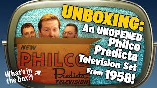 UNBOXING An UNOPENED Philco Predicta Television Set From 1958  JEFF DUNHAM [upl. by Piggy]