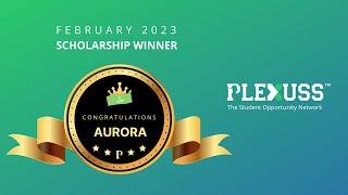 Plexuss Scholarships February 2023 Winner [upl. by Timothy]