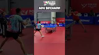 ADU BECHAND tenismeja pingpongindonesia [upl. by Teews]