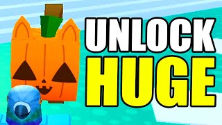 FASTEST WAY TO GET HUGE PUMPKIN CAT  Pet Simulator X [upl. by Drageruaeb]