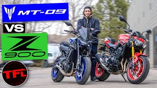 Yamaha MT09 vs Kawasaki Z900 Which Naked Bike Is KING [upl. by Sherj287]