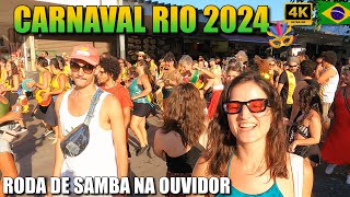 CARNAVAL NO RIO DE JANEIRO Roda de Samba na Rua do Ouvidor  Orla Conde  Andando Rio de Janeiro [upl. by Helm548]