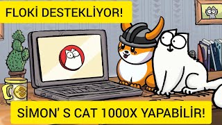 FLOKİ COİN İN DESTEKLEDİĞİ SİMON S CAT COİN 1000X YAPABİLİR🚀 SİMONS CAT TOKEN GELECEĞİ VE YORUMUM [upl. by Daffi]