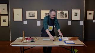 Demonstration Making Relief Prints [upl. by Bernadine]